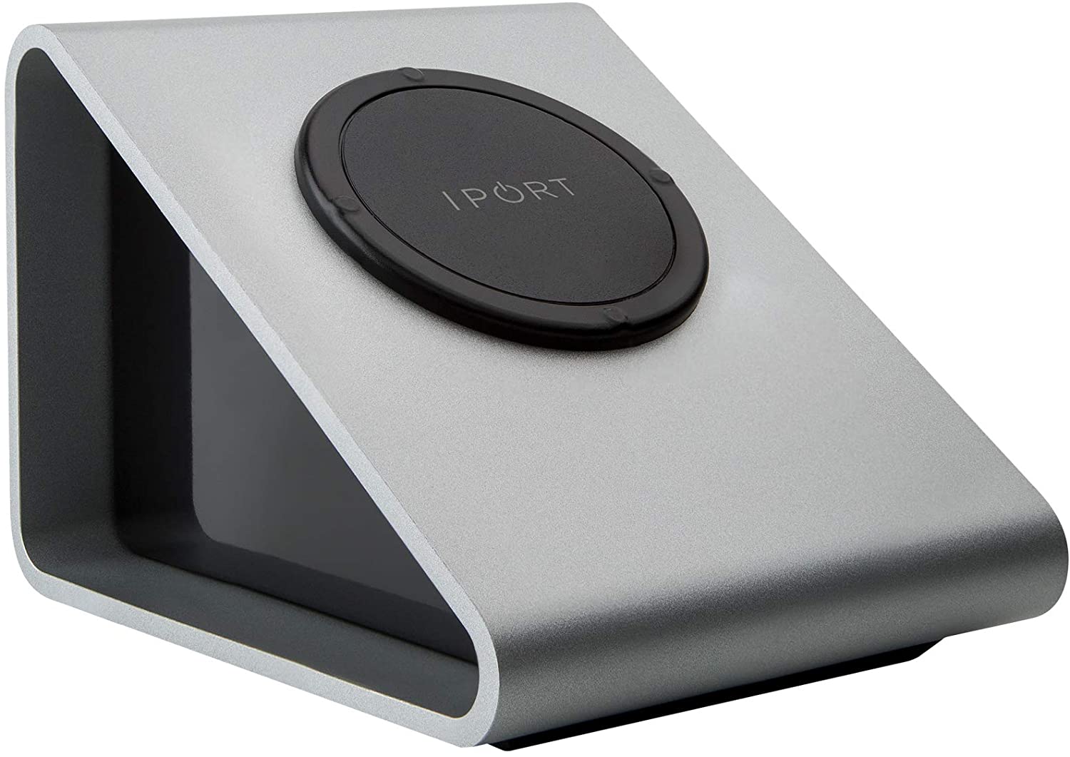 iPort LaunchPort BaseStation - Soporte magnético para Mesa y Cargador inductivo Plateado